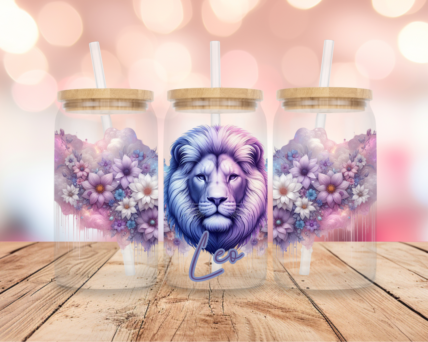 Leo Star Sign- Purple 16oz DIGITAL DOWNLOAD