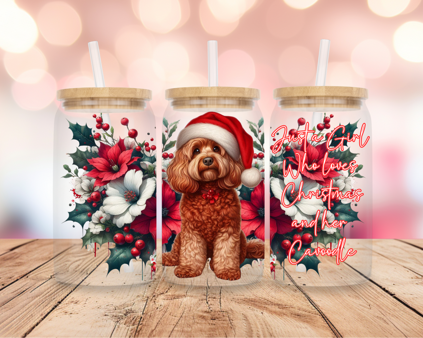 Christmas Cavoodle 16oz DIGITAL DOWNLOAD