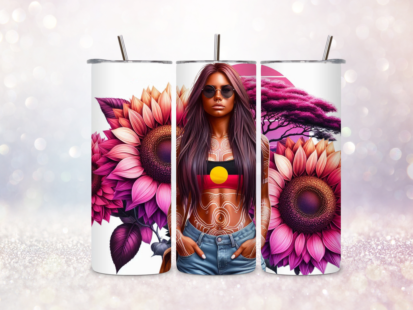 First Nations Girl 6 20oz Skinny Straight Tumbler DIGITAL DOWNLOAD