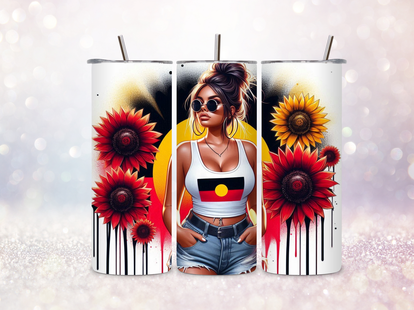 First Nations Girl 7 20oz Skinny Straight Tumbler DIGITAL DOWNLOAD