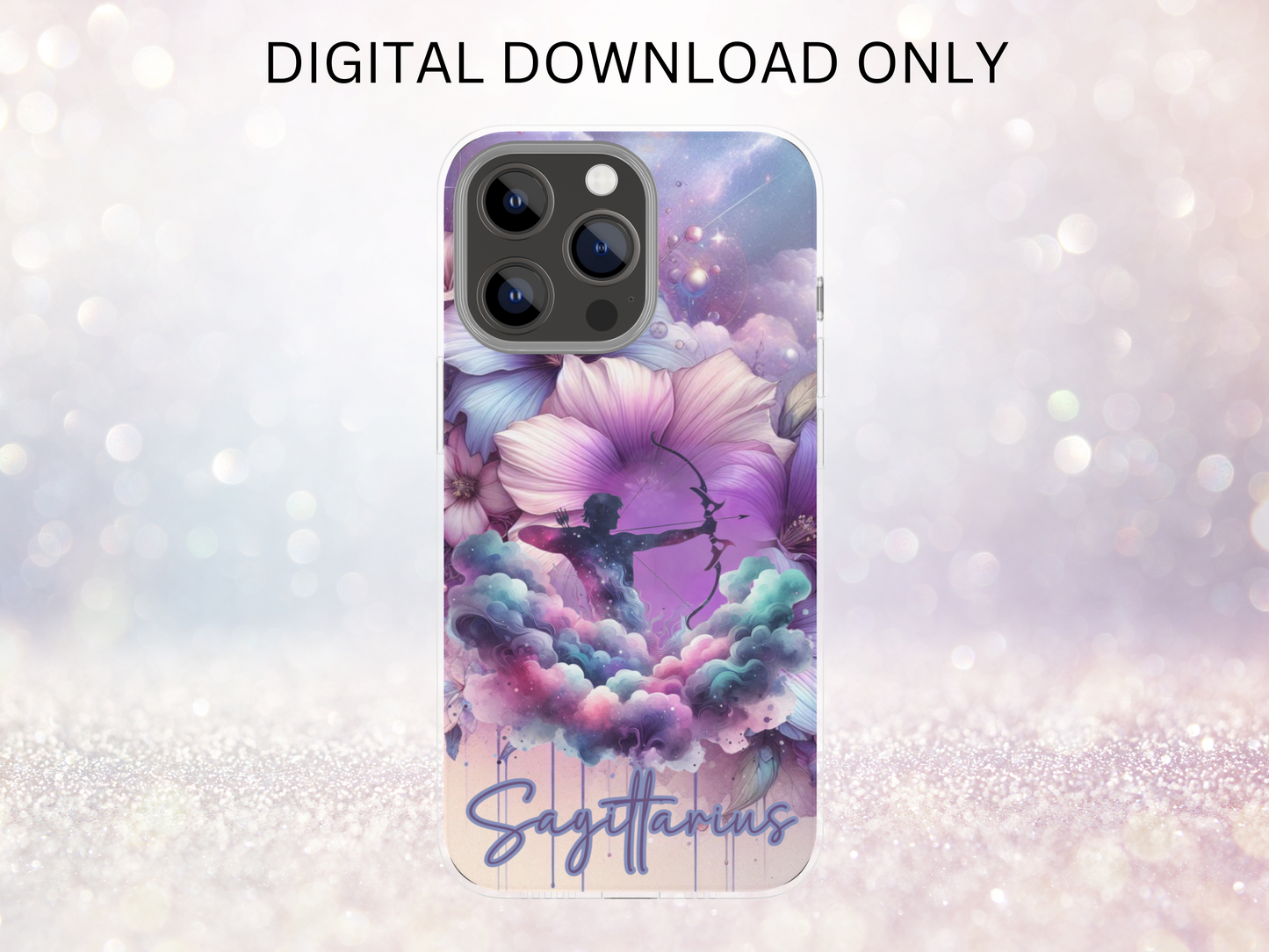 Sagittarius Purple Phone Case DIGITAL DESIGN