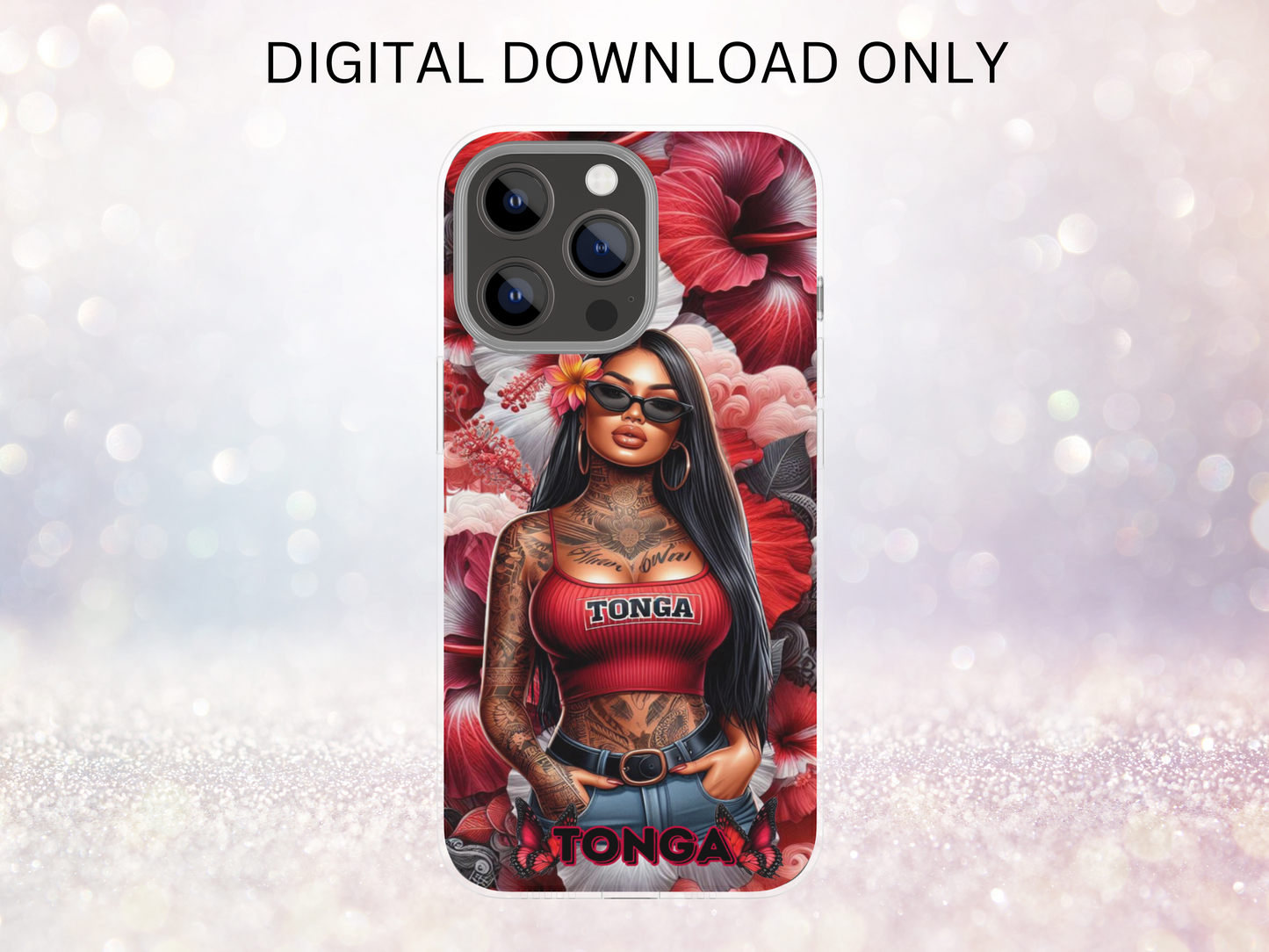Tonga Girl 2 Phone Case DIGITAL DESIGN