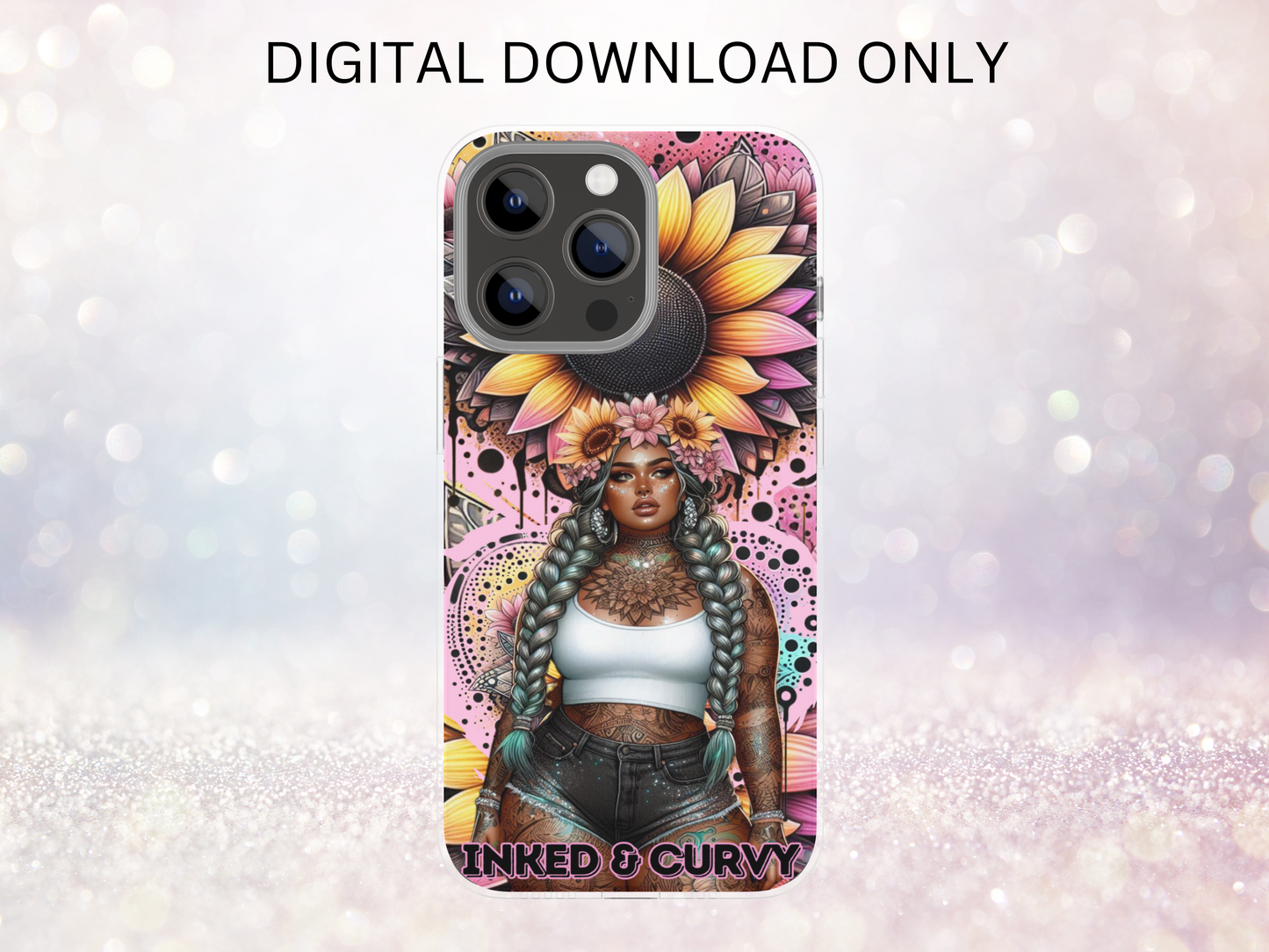 Inked & Curvy Phone Case DIGITAL DESIGN