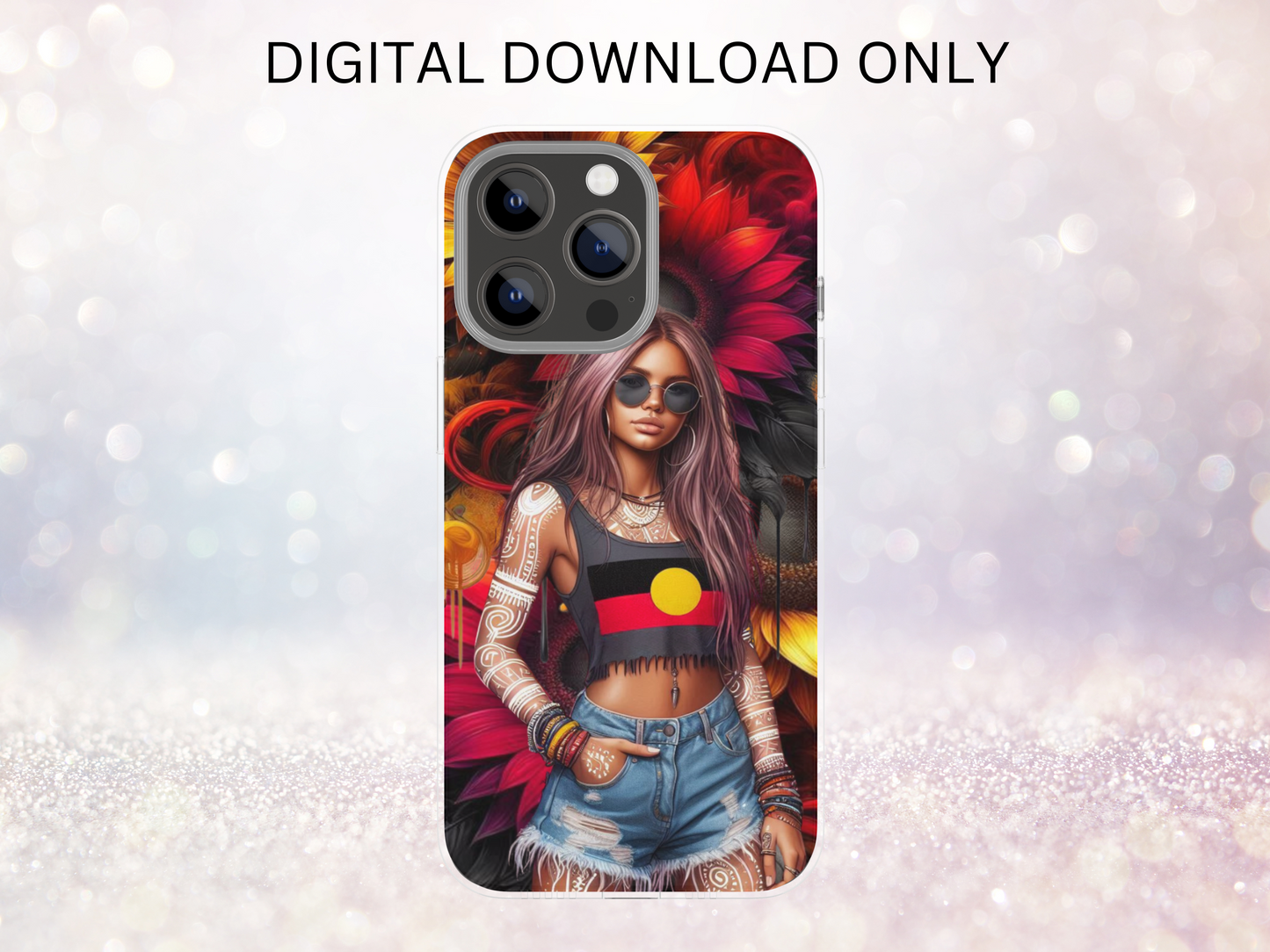 First Nations Girl 7 Phone Case DIGITAL DESIGN