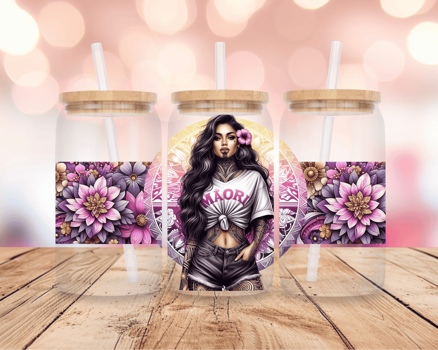 Māori Girl 16oz DIGITAL DOWNLOAD