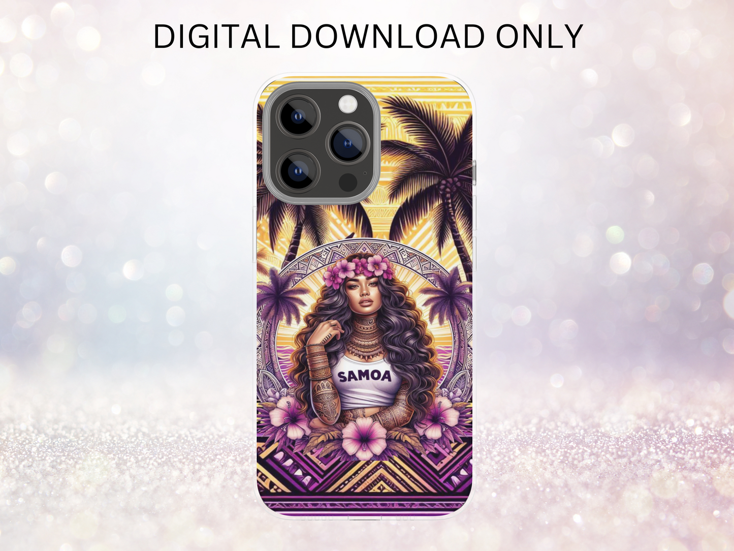 Samoa Girl Phone Case DIGITAL DESIGN