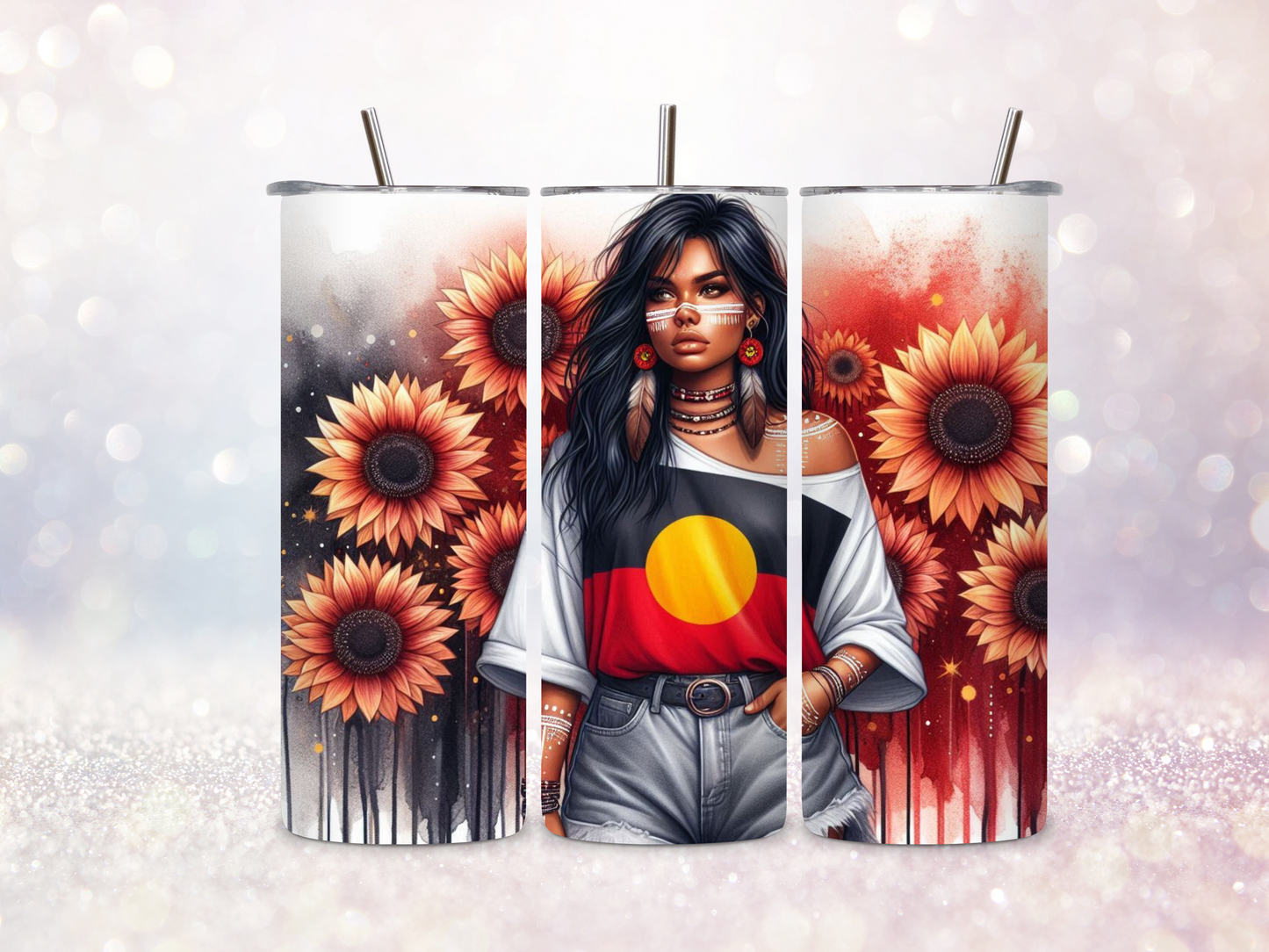 First Nations Girl 9 20oz Skinny Straight Tumbler DIGITAL DOWNLOAD