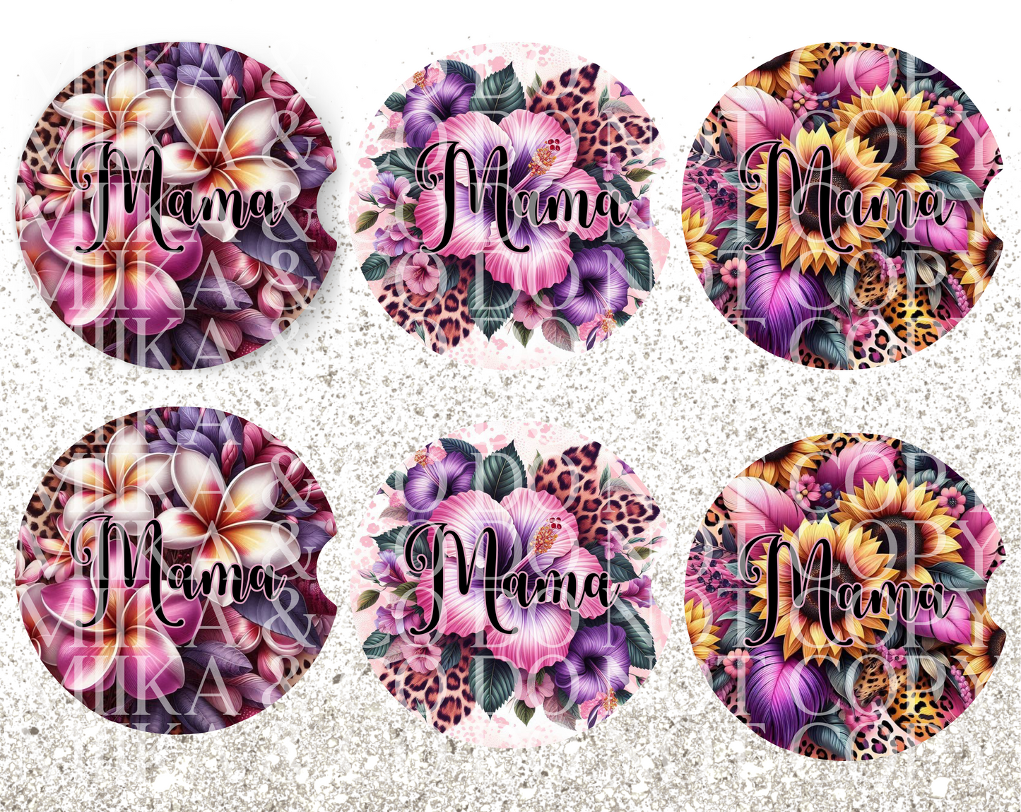 Car Coaster Mama bundle DIGITAL DESIGN