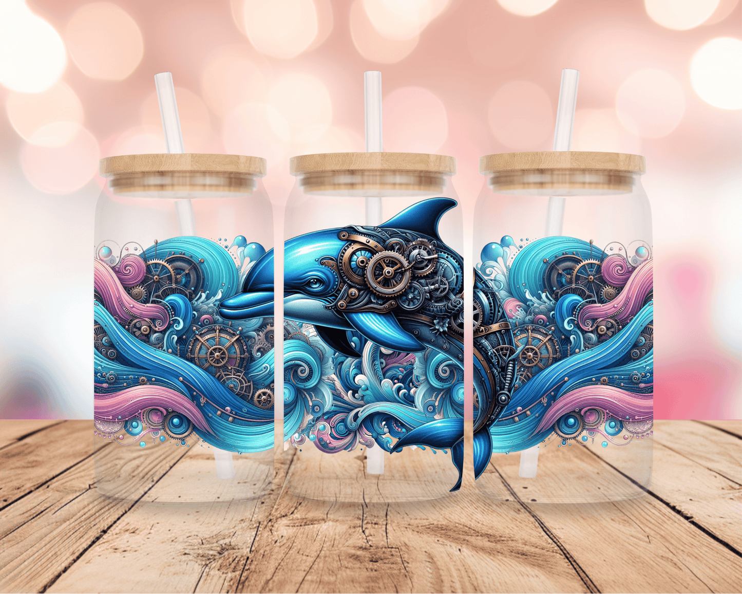 Steampunk Dolphin 16oz DIGITAL DOWNLOAD