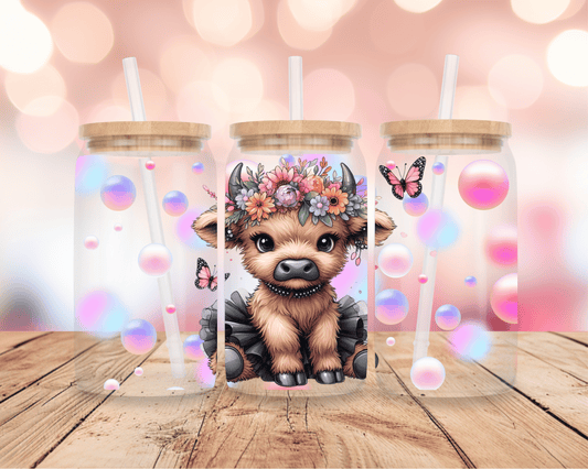 Highland Cow Bubble 16oz DIGITAL DOWNLOAD