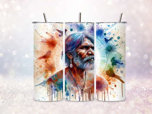 Indigenous man Skinny Straight Tumbler DIGITAL DOWNLOAD