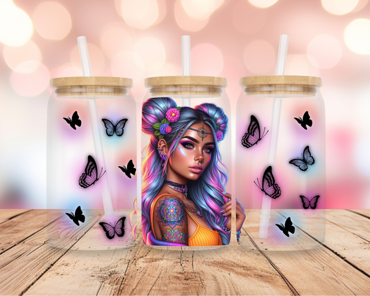 Neon Butterfly 16oz DIGITAL DOWNLOAD