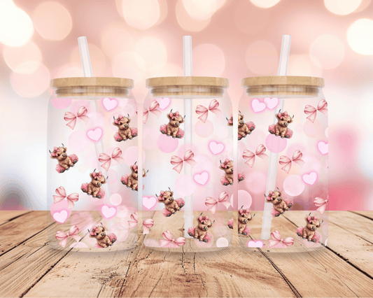 Pink Highland Bows 16oz DIGITAL DOWNLOAD