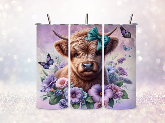 Highland Cow Skinny Straight Tumbler DIGITAL DOWNLOAD