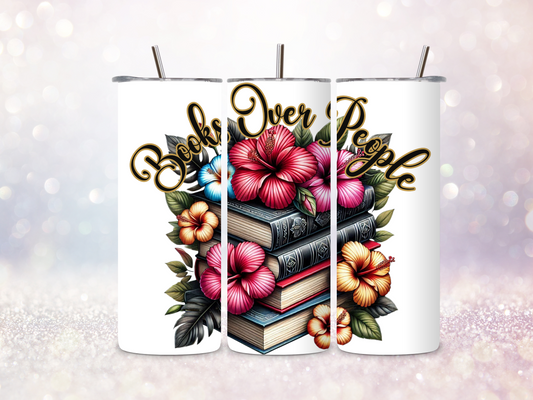 Books Over People Skinny Straight Tumbler DIGITAL DOWNLOAD