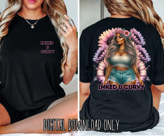 Inked & Curvy Tee/Hoodie DIGITAL DOWNLOAD