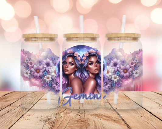 Gemini Star Sign- Purple 16oz DIGITAL DOWNLOAD