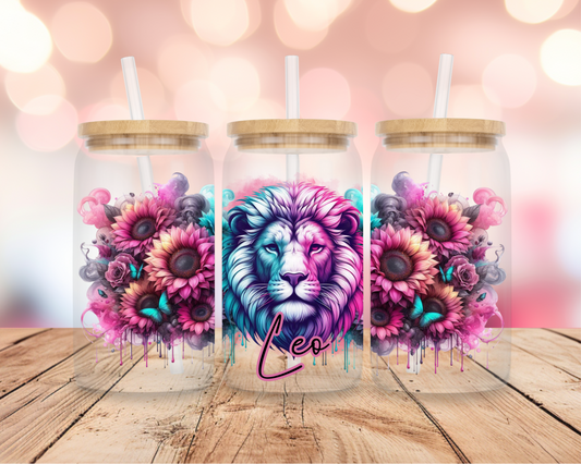 Leo Star Sign- Pink 16oz DIGITAL DOWNLOAD