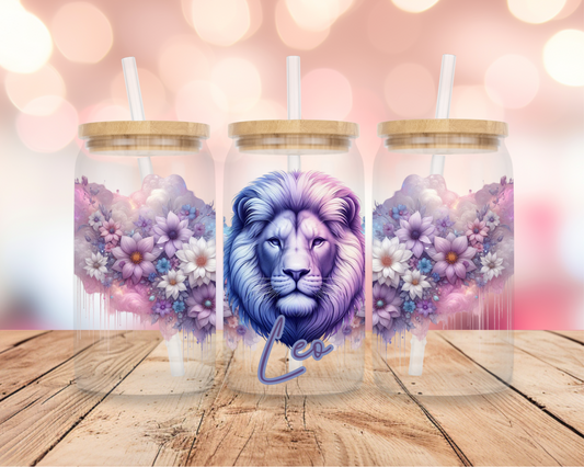 Leo Star Sign- Purple 16oz DIGITAL DOWNLOAD