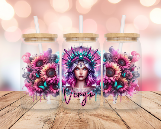 Virgo Star Sign- Pink 16oz DIGITAL DOWNLOAD