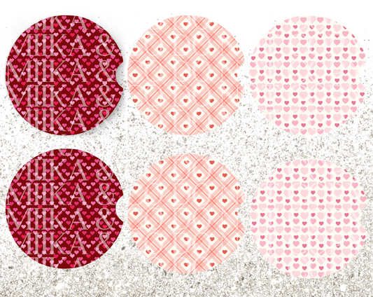 Car Coaster Hearts bundle DIGITAL DESIGN