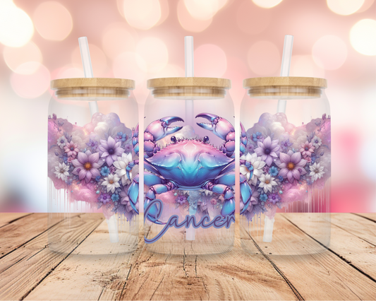 Cancer Star Sign- Purple 16oz DIGITAL DOWNLOAD