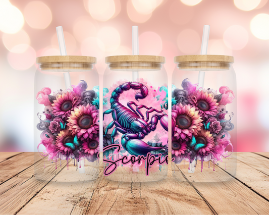 Scorpio Star Sign- Pink 16oz DIGITAL DOWNLOAD
