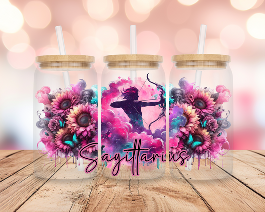 Sagittarius Star Sign- Pink 16oz DIGITAL DOWNLOAD