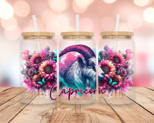 Capricorn Star Sign- Pink 16oz DIGITAL DOWNLOAD
