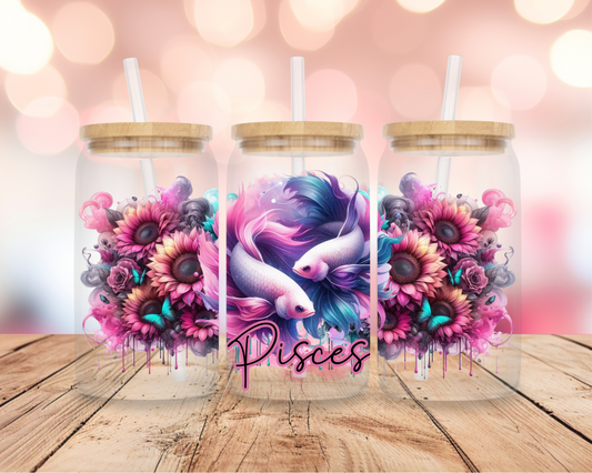 Pisces Star Sign- Pink 16oz DIGITAL DOWNLOAD