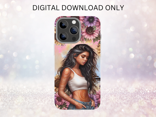 First Nations Girl 6 Phone Case DIGITAL DESIGN