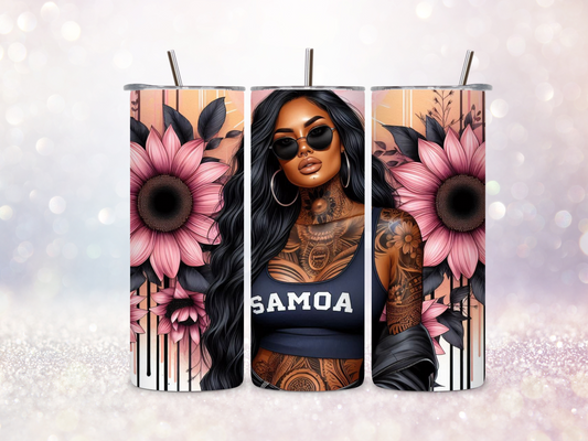 Samoa Girl 2 20oz Skinny Straight Tumbler DIGITAL DOWNLOAD