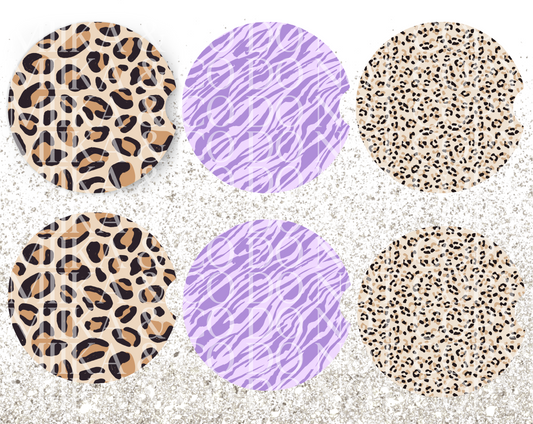 Car Coaster Animal print bundle DIGITAL DESIGN