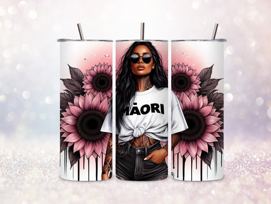 Māori Girl 2 20oz Skinny Straight Tumbler DIGITAL DOWNLOAD