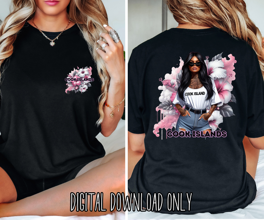 Cook Island Girl Tee/Hoodie DIGITAL DOWNLOAD