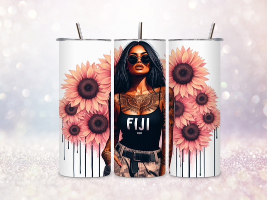 Fiji Girl 2 20oz Skinny Straight Tumbler DIGITAL DOWNLOAD