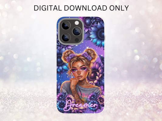 Dreamer Girl Phone Case DIGITAL DESIGN