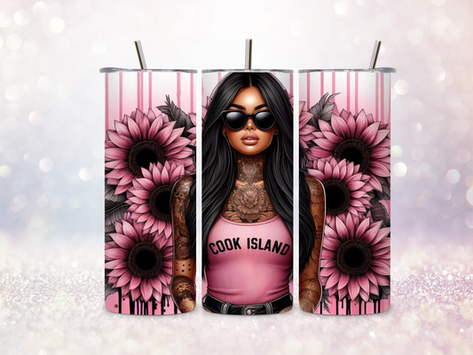 Cook Island Girl 2 20oz Skinny Straight Tumbler DIGITAL DOWNLOAD