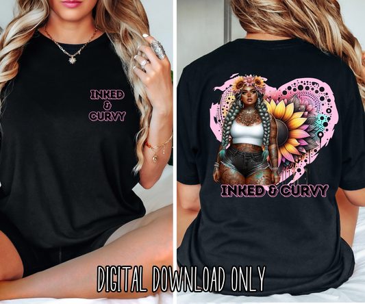 Inked & Curvy Tee/Hoodie DIGITAL DOWNLOAD