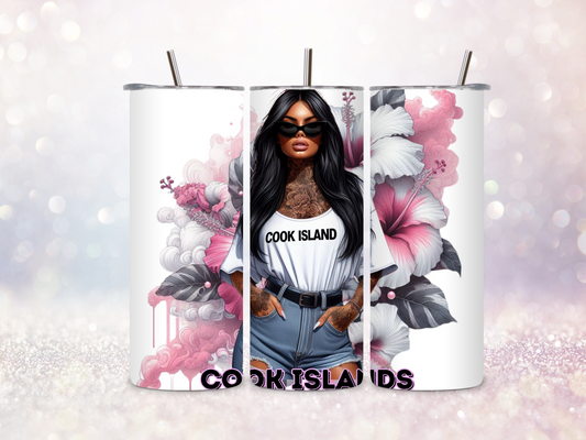 Cook Island Girl 3 20oz Skinny Straight Tumbler DIGITAL DOWNLOAD