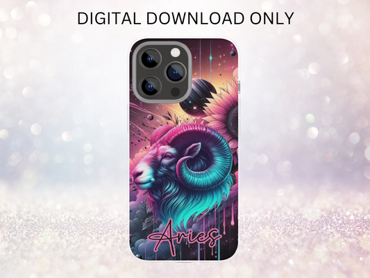 Aries Pink Phone Case DIGITAL DESIGN
