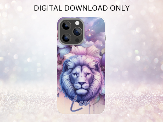 Leo Purple Phone Case DIGITAL DESIGN