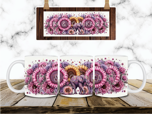 Elephant 11oz Coffee Mug- DIGITAL DESIGN