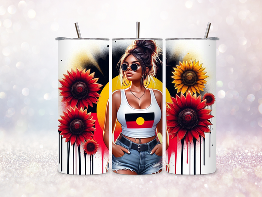 First Nations Girl 7 20oz Skinny Straight Tumbler DIGITAL DOWNLOAD
