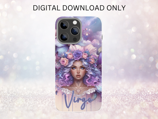 Virgo Purple Phone Case DIGITAL DESIGN