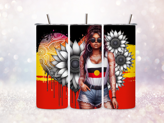 First Nations Girl 8 20oz Skinny Straight Tumbler DIGITAL DOWNLOAD
