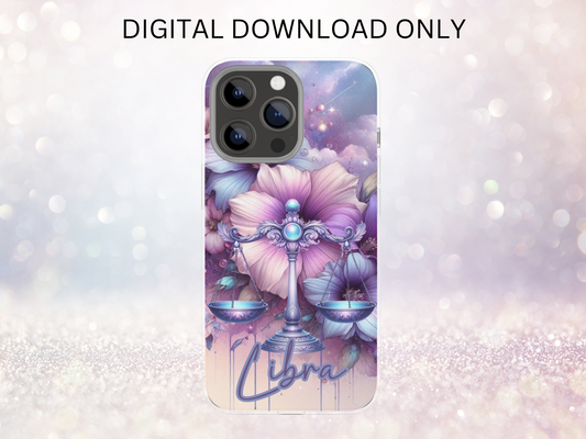 Libra Purple Phone Case DIGITAL DESIGN