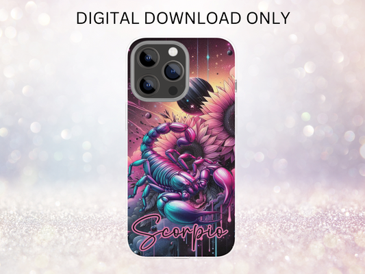 Scorpio Pink Phone Case DIGITAL DESIGN