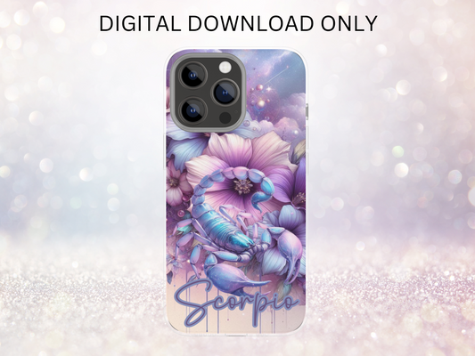 Scorpio Purple Phone Case DIGITAL DESIGN