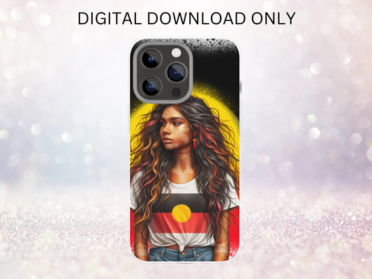 First Nations Girl 3 Phone Case DIGITAL DESIGN